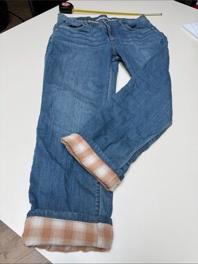 Eddie Bauer Woman’s Straight-Leg Blue Denim Jeans